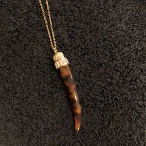 Michael Kors tortoise horn necklace